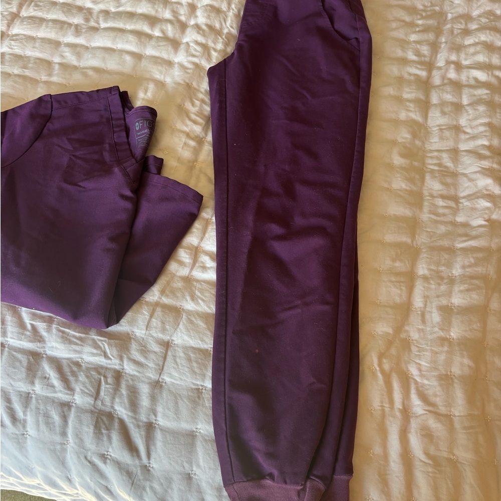 Figs Deep Purple Technical Pants